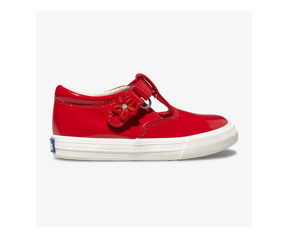 Slip Ons Keds Niños Rojas - Daphne Patent - 903-HWYFUK